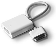 Web Presentation 2.0 iPad App uses the Apple VGA Adapter